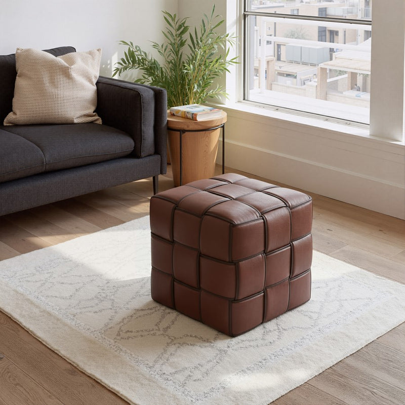 Zuo Modern Zare Ottoman, Brown