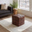 Zuo Modern Zare Ottoman, Brown