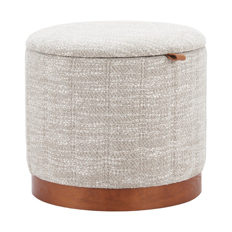 Zuo Modern Fije Storage Ottoman, Gray - 110769