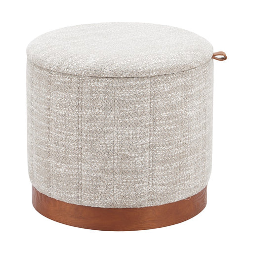 Zuo Modern Fije Storage Ottoman, Gray