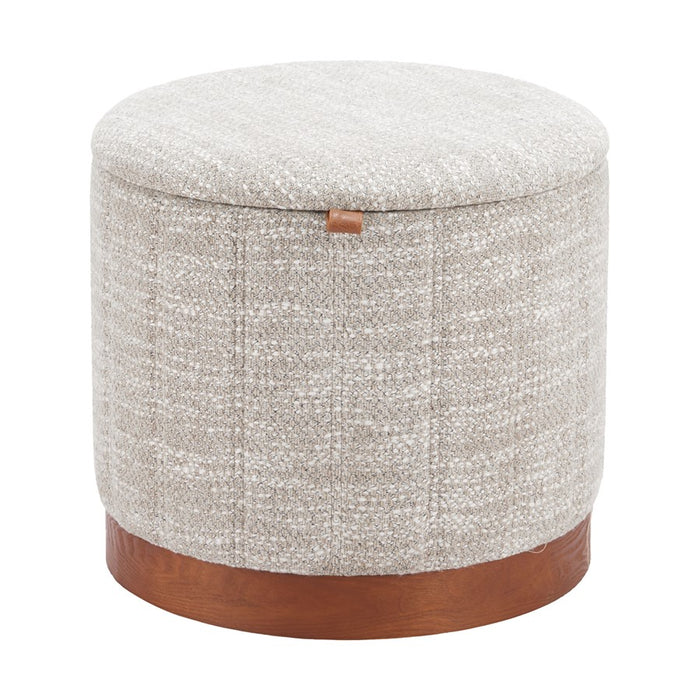 Zuo Modern Fije Storage Ottoman, Gray