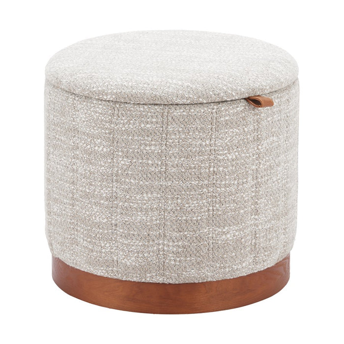 Zuo Modern Fije Storage Ottoman, Gray
