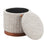 Zuo Modern Fije Storage Ottoman, Gray