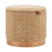Zuo Modern Fije Storage Ottoman, Oat Yellow - 110770