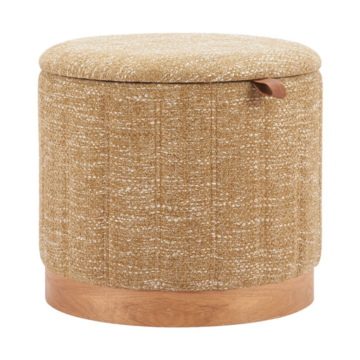 Zuo Modern Fije Storage Ottoman, Oat Yellow - 110770