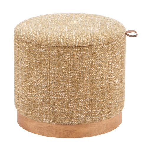 Zuo Modern Fije Storage Ottoman, Oat Yellow