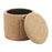Zuo Modern Fije Storage Ottoman, Oat Yellow