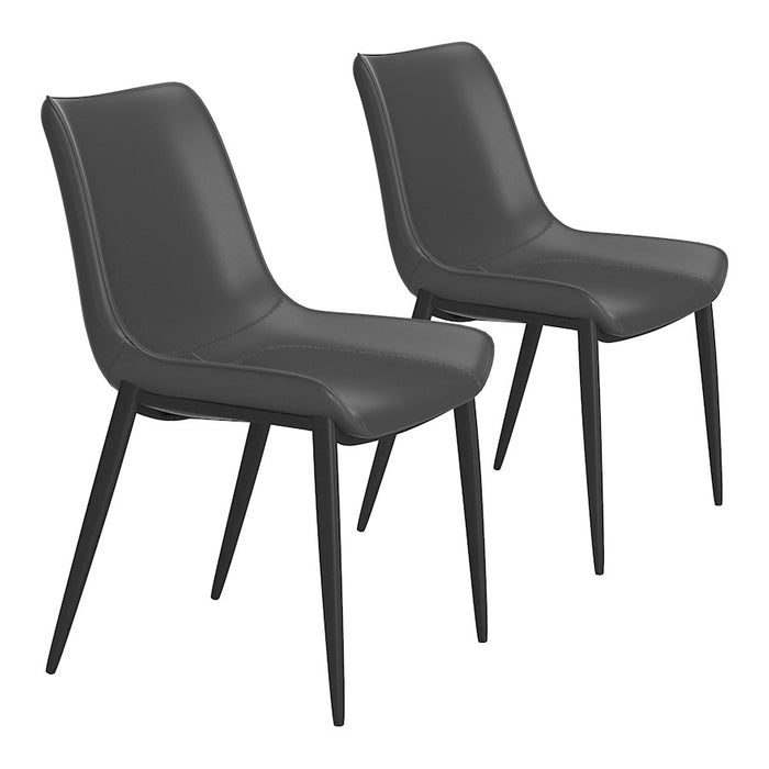 Zuo Modern Magnus Dining Chair Set of 2, Black - 110776
