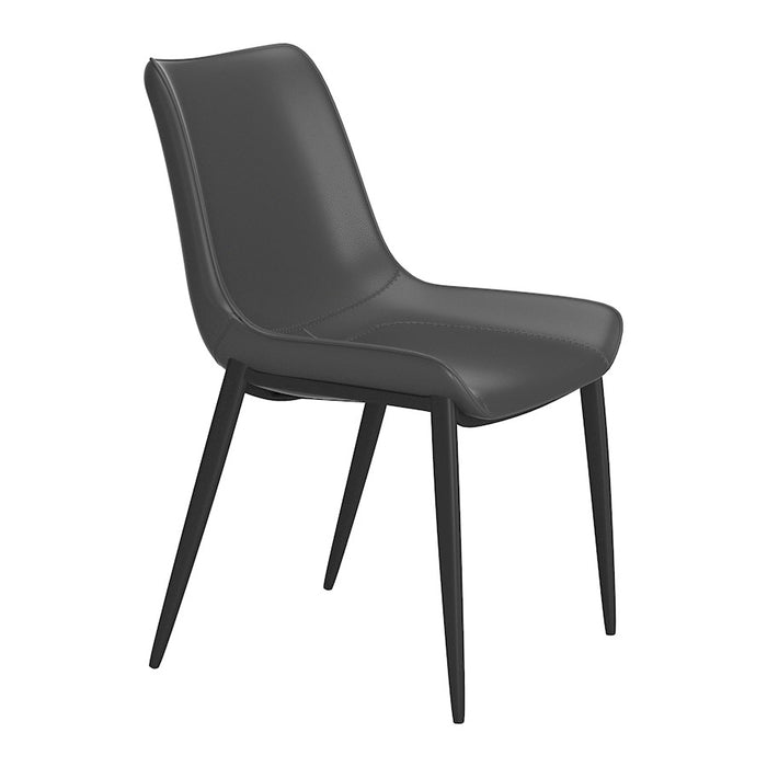 Zuo Modern Magnus Dining Chair Set of 2, Black