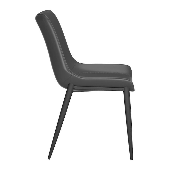 Zuo Modern Magnus Dining Chair Set of 2, Black