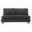 Zuo Modern Minze Loveseat, Black