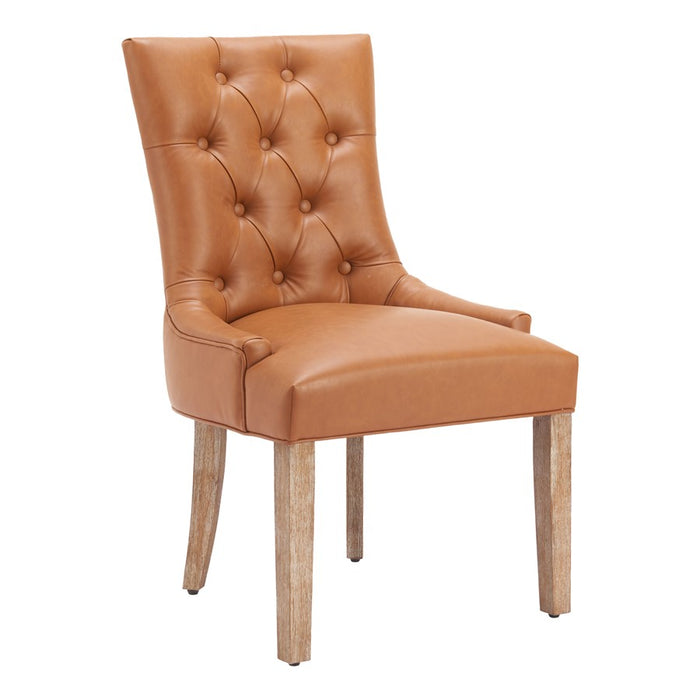 Zuo Modern Nuby Dining Chair, Brown - 110786