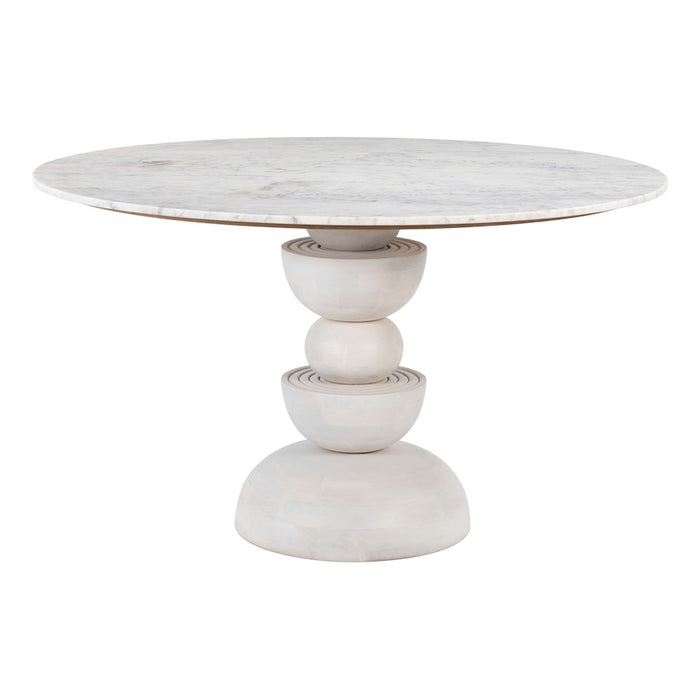 Zuo Modern Astri Dining Table, Whitewashed