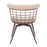 Zuo Modern Saku Swivel Dining Chair, Beige/Brown