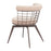 Zuo Modern Saku Swivel Dining Chair, Beige/Brown