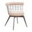 Zuo Modern Saku Swivel Dining Chair, Beige/Brown