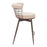 Zuo Modern Saku Swivel Counter Stool, Beige/Brown