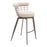 Zuo Modern Saku Swivel BarStool, Beige/Brown - 110821