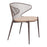 Zuo Modern Silues Dining Chair, Taupe/Brown