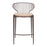 Zuo Modern Silues Counter Stool Set of 2, Taupe/Brown