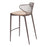 Zuo Modern Silues Counter Stool Set of 2, Taupe/Brown