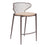 Zuo Modern Silues Counter Stool Set of 2, Taupe/Brown