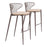 Zuo Modern Silues BarStool Set of 2, Taupe/Brown - 110824