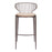 Zuo Modern Silues BarStool Set of 2, Taupe/Brown