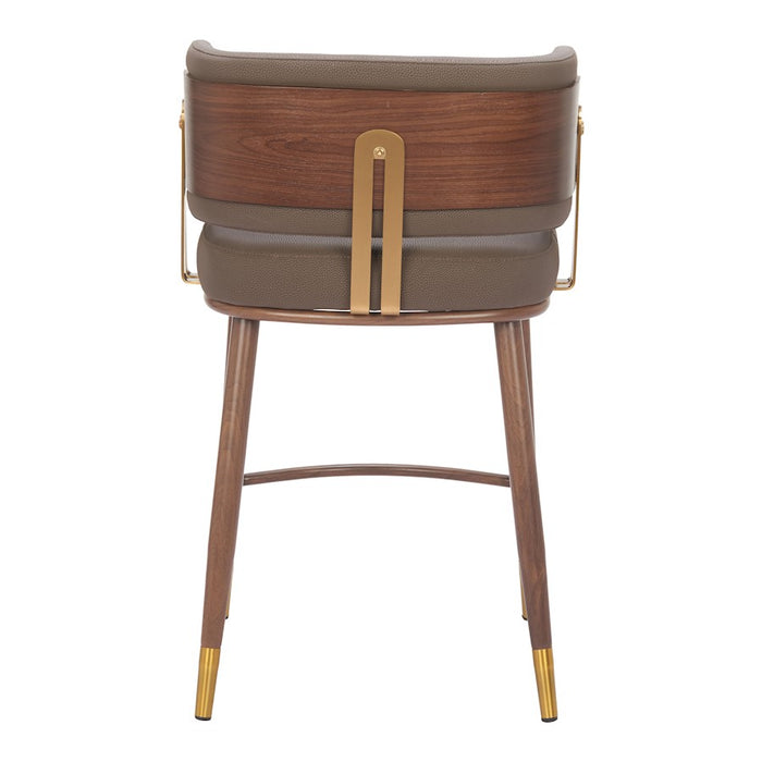 Zuo Modern Brew Counter Stool, Brown/Walnut