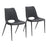 Zuo Modern Desi Armless Dining Chair Set of 2, Black - 110826