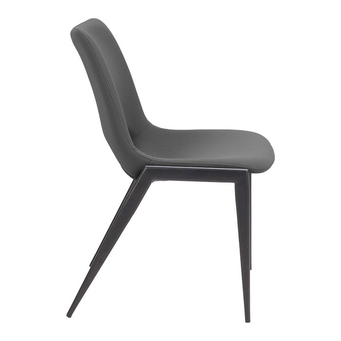 Zuo Modern Desi Armless Dining Chair Set of 2, Black