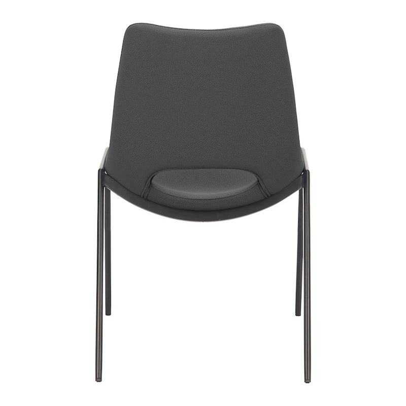Zuo Modern Desi Armless Dining Chair Set of 2, Black