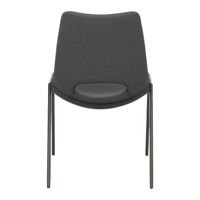 Zuo Modern Desi Armless Dining Chair Set of 2, Black