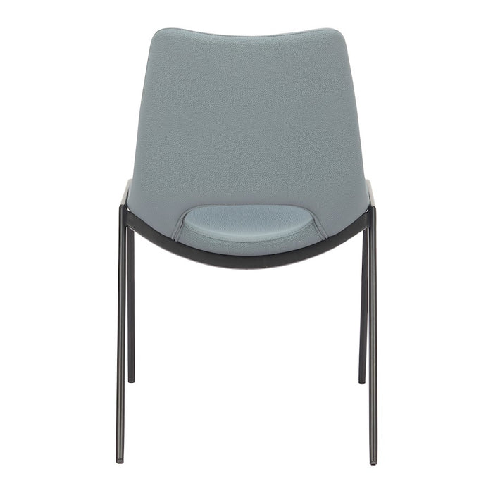Zuo Modern Desi Armless Dining Chair Set of 2, Azure Gray