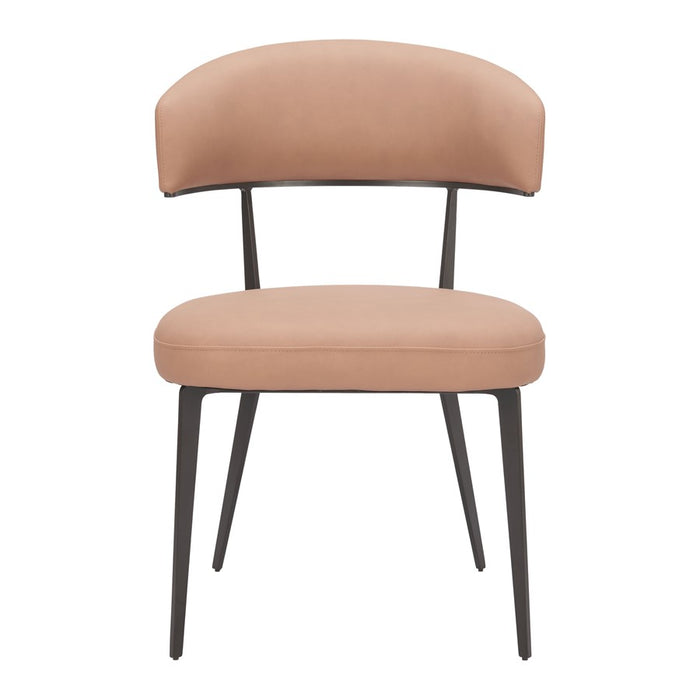 Zuo Modern Loom Dining Chair, Set of 2, Tan