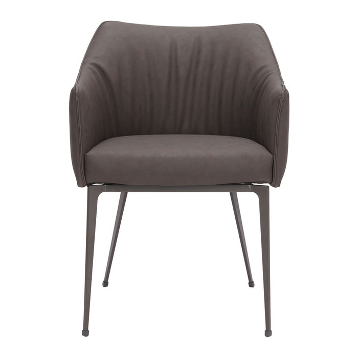 Zuo Modern Belmont Dining Chair, Brown