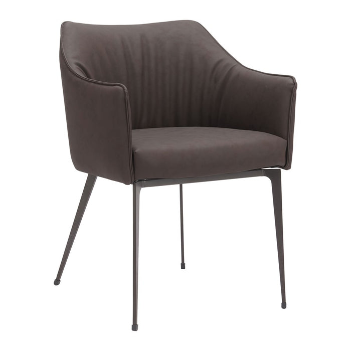 Zuo Modern Belmont Dining Chair, Brown