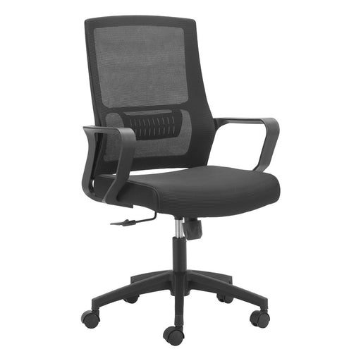 Zuo Modern Jett Low Back Office Chair, Black - 110839