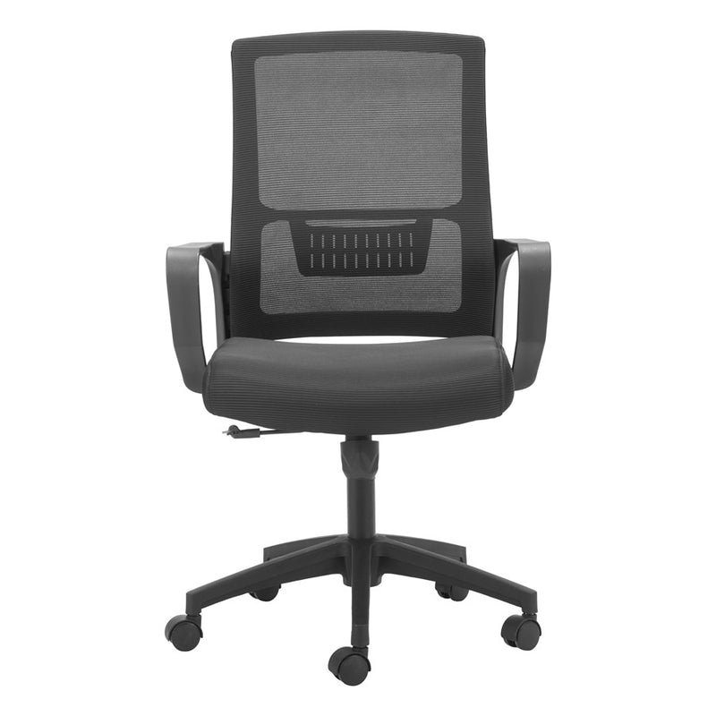 Zuo Modern Jett Low Back Office Chair, Black