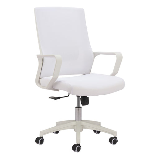 Zuo Modern Jett Low Back Office Chair, White - 110840