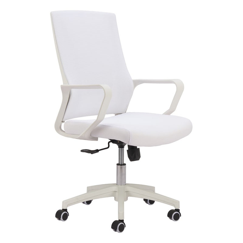 Zuo Modern Jett Low Back Office Chair, White