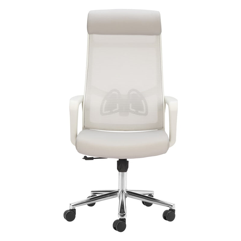 Zuo Modern Jett High Back Office Chair, Light Gray