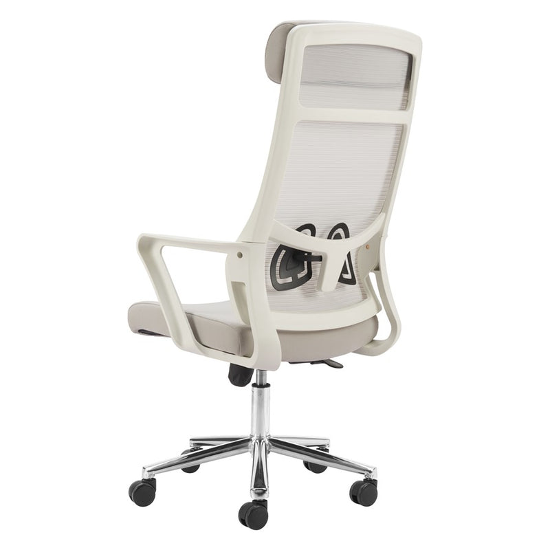 Zuo Modern Jett High Back Office Chair, Light Gray