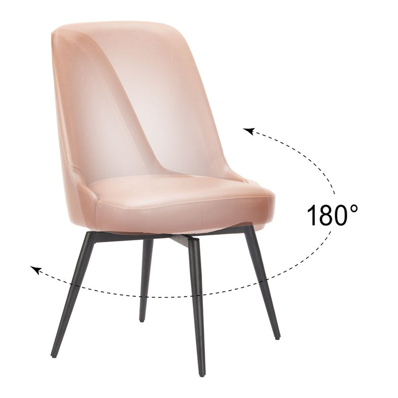 Zuo Modern Keppel Swivel Dining Chair, Set of 2, Brown