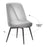 Zuo Modern Keppel Swivel Dining Chair, Set of 2, Black