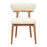 Zuo Modern Cedar Dining Chair, Set of 2, White/Walnut