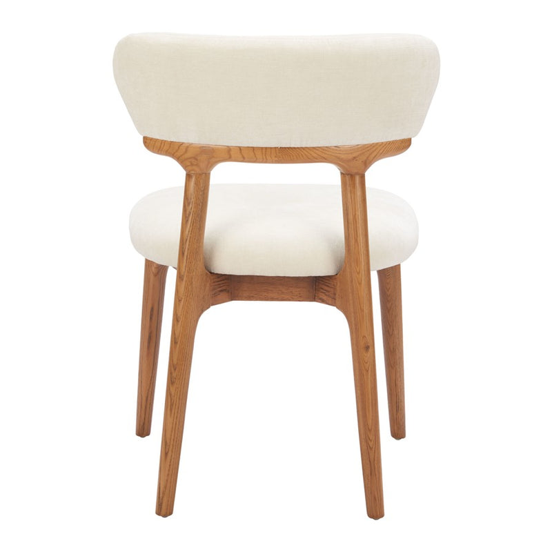 Zuo Modern Cedar Dining Chair, Set of 2, White/Walnut