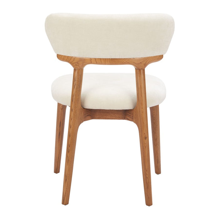Zuo Modern Cedar Dining Chair, Set of 2, White/Walnut