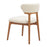 Zuo Modern Cedar Dining Chair, Set of 2, White/Walnut