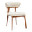Zuo Modern Cedar Dining Chair, Set of 2, White/Walnut